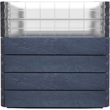 GARANTIA ERGO QUADRO Turbo L 75 letto rialzato Stone, incl. sistema di risparmio idrico FLORA