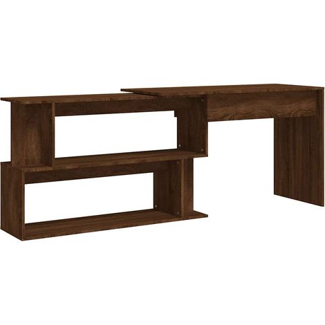 Maison Exclusive - Scrivania Angolare Rovere Marrone 200x50x76cm Legno Multistrato (1/5)
