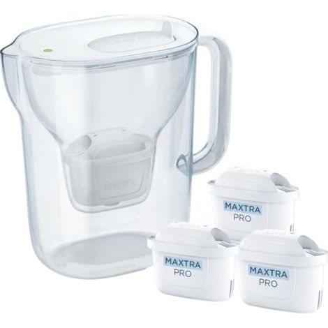 Dzbanek filtrujący brita style essential+3 wkłady maxtrapro pp (biały) (1/4)