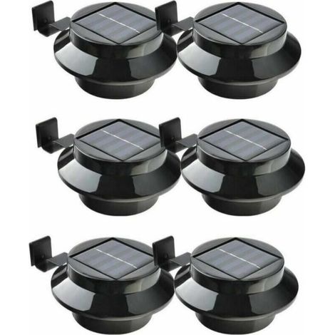 Outil d'éclairage de couloir de clôture de clôture de gouttière solaire-3LED, 2V 100mA, 16736mm, 6pcs (1/5)