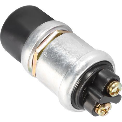 Bouton de Démarrage Moteur 2 Broches 12V 20A Étanche en Aluminium pour Voiture Bateau Moto - Interrupteur Lourd Duty Universel (1/5)