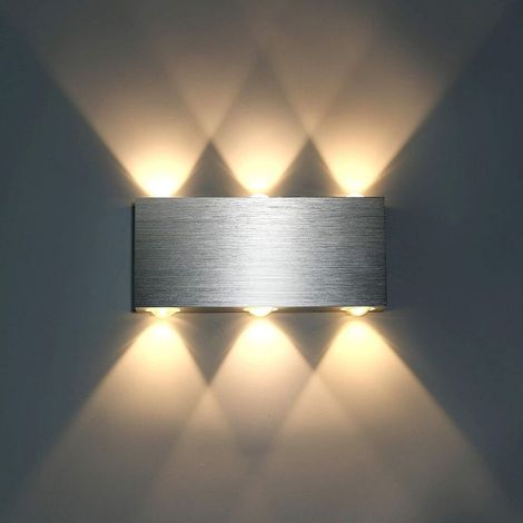 Applique murale intérieure LED 18 W, applique carrée, éclairage décoratif, lumière blanc chaud (1/5)