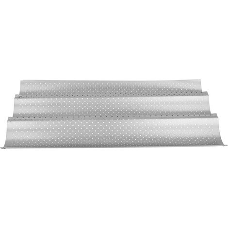 Teglia da forno antiaderente ondulata per pane francese con scanalature multiple, teglia da forno Baette, utensili da cucina (1/5)