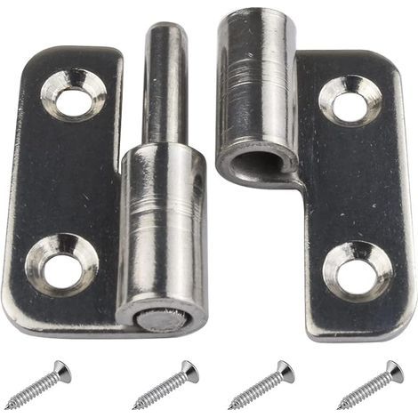 6 charnières amovibles 1,5' petits joints coulissants charnières de porte amovibles en acier inoxydable 304 gaucher (left handed) (1/5)