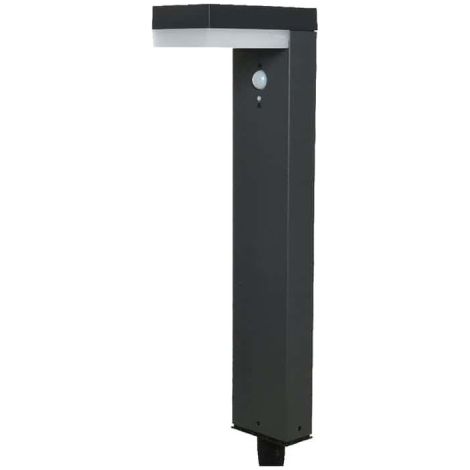 Lampe solaire Led sur pied avec capteur 9W 600 Lumens 16,5x10x70cm