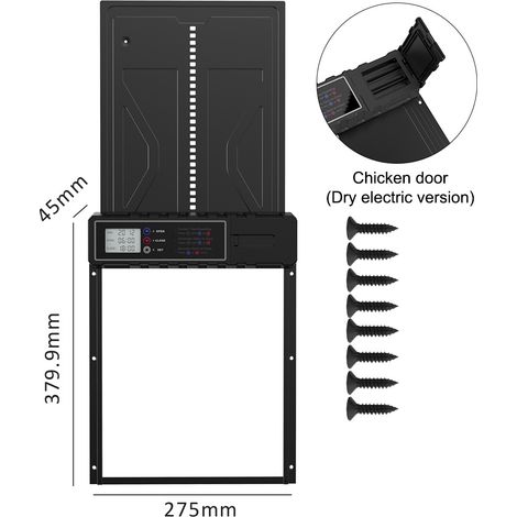 Porte Automatique de Poulailler avec Minuterie et Capteur de Lumière