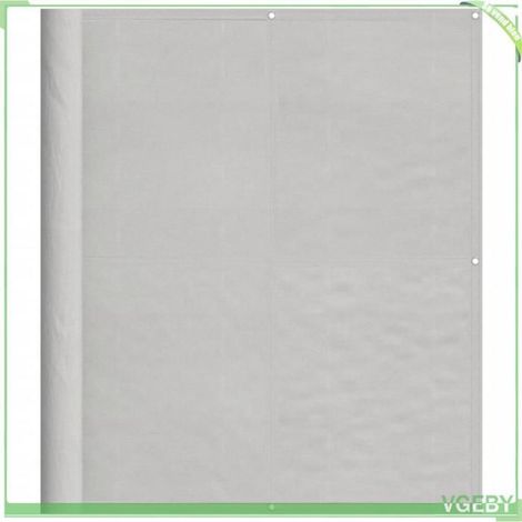 Paravent de balcon - FAFEICY - 4000017 - 120 x 600 cm - 100% polyester Oxford PU - Gris clair (1/5)