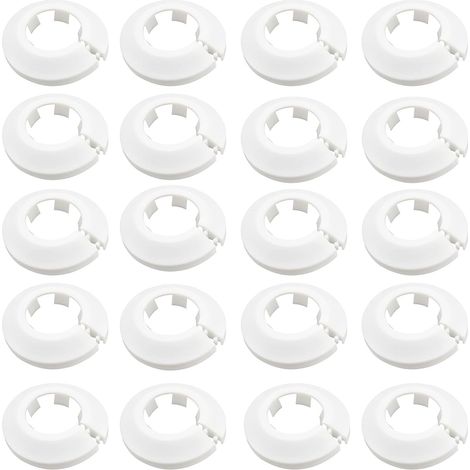 ZOLGINAH 20 Piezas Cubiertas para Tubos de Radiador - Rosas de Cubierta - Rosas de Cubierta de Radiador - para Cubiertas de Radiador - Blanco (1/5)
