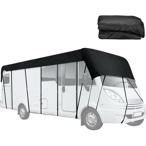 Bâche de Protection pour remorque, Tissu Oxford 210D, imperméable, Anti-poussière, Protection Solaire pour Camping-Car, Caravane, 21 x 10 Pieds (1/5)