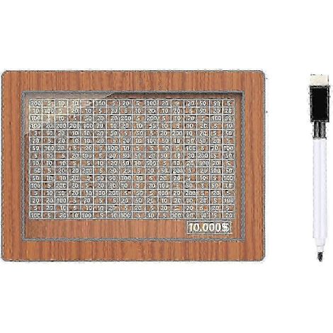 Tirelire en bois pour garçons filles et adultes avec compteur taille unique D SZRH AS-5-5
