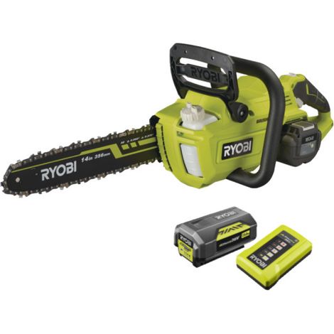 RYOBI Tronçonneuse 36V LithiumPlus Brushless - 1 batterie 5.0Ah - 1 chargeur RY36CSX35A-150