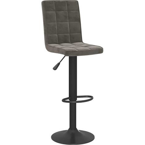 Maison Exclusive - Barhocker Dunkelgrau Samt (1/5)