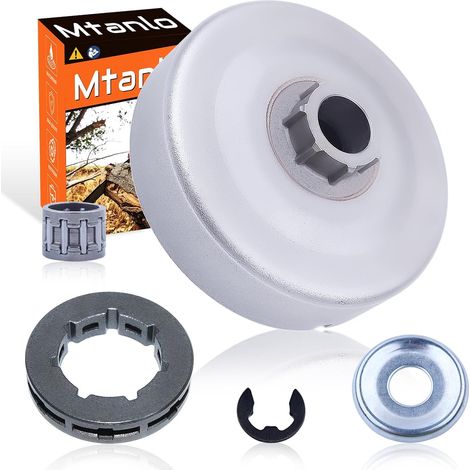 Kit de pignon de tambour d'embrayage 325 pouces pour MS271 MS281 291 pour tronçonneuse Stihl petite 7 cannelures, tambour d'embrayage, pignon de bord, rondelle d'embrayage, roulement à aiguilles, circ (1/5)
