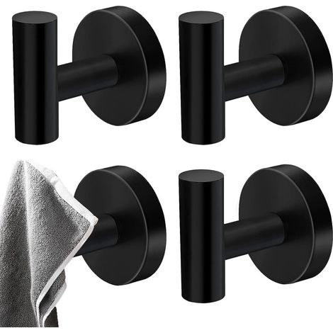 Patère murale - inox, pour salle de bain et rangement mural (1/5)