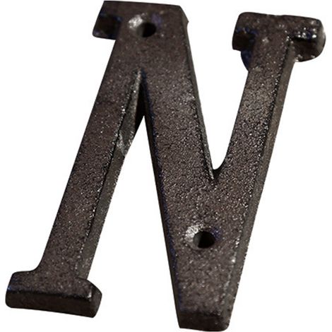 Letrero de hierro forjado para casa Números y letras de metal inoxidable Juego completo A-Z 0-9 con & y / (1/5)