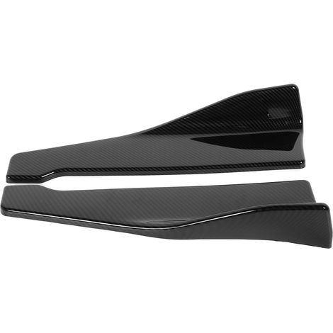 Lot de 2 Bas de Caisse Universels Becquet Latéral Spoiler Carbone Style 18,9 Pouces Kit Carrosserie Auto (1/5)