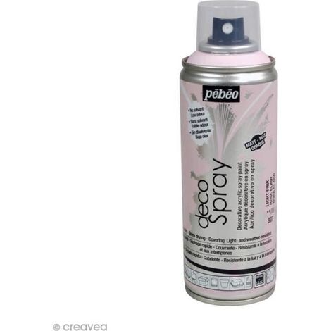 Peinture en bombe - Pébéo - DecoSpray - Rose clair - 200 ml (1/2)