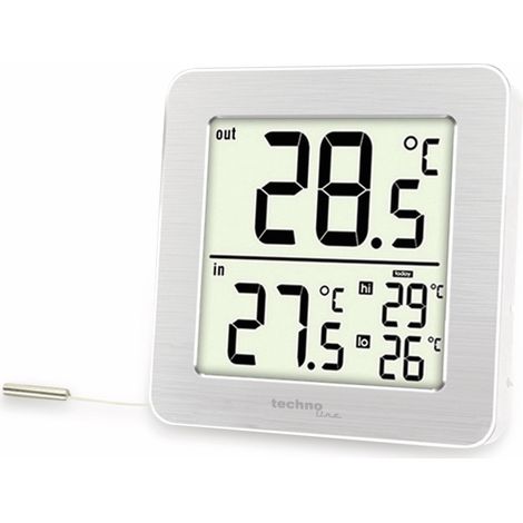 Technoline Temperaturstation WS 7049 weiß tragbare Wetterstation (1/2)