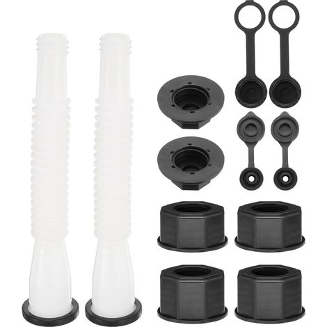 Lot De 2 Becs De Rechange Pour Bidons D'essence, Embouts Anti-fuites Améliorés De 7,9 Pouces, Adaptés Aux Bidons D'huile De 1, 2, 5 Et 10 Gallons (1/5)