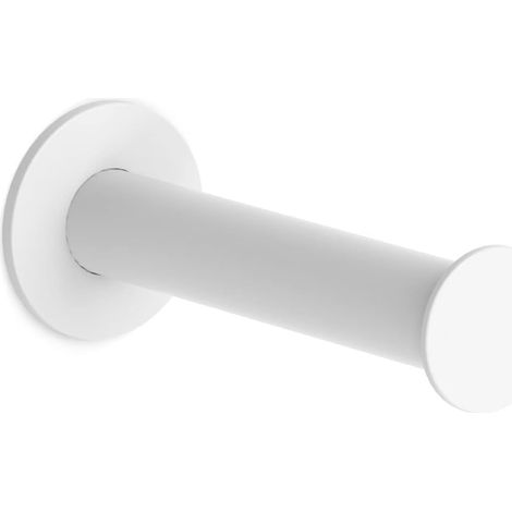 Porte Papier Toilette Blanc Mat avec Vis en Acier Inoxydable (1/5)