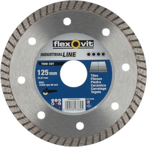 Disque diamant THIN CUT - Ø 125 mm - Ø alésage 22.2 mm - FLEXOVIT