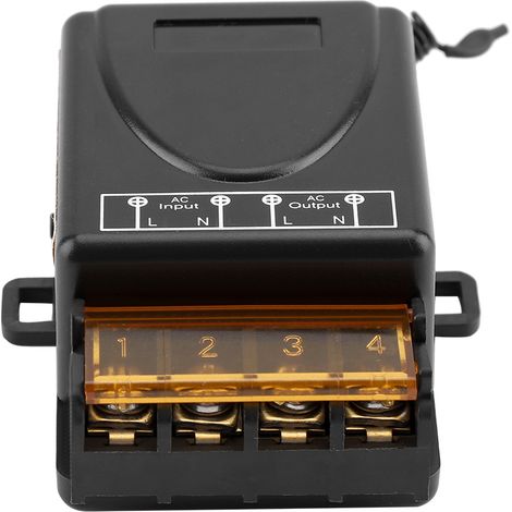 Relais sans fil 3000W, interrupteur unidirectionnel, récepteur et émetteur de télécommande (AC80-250V) (1/5)