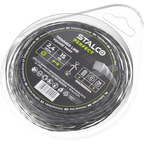 Hilo de corte Stalco Square Twist 2,4 mm x 15 m perfecto S053998004 (1/2)
