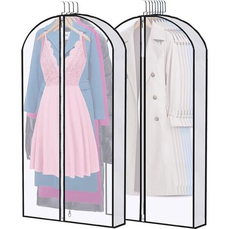 2 pezzi custodia porta abiti con inserto da 10 cm，60 x 100 cm，copri custodia porta abiti，coperture protettive per abiti，custodia porta abiti (1/5)