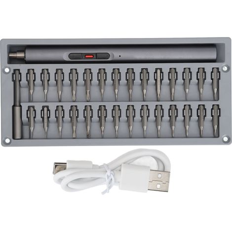 Tournevis électrique sans fil 230 tr/min rotation CW/CCW tête magnétique lumineuse LED pour bricolage (1/5)