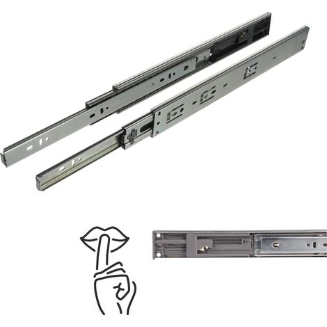 Kugelgelagerter Soft-Close-Gleitauszug H45, Vollauszug 350 mm, 30 kg, Riex NB48 (1/5)