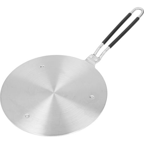 Plaque diffuseuse de chaleur en acier inoxydable pour plaques à induction, compatible avec poêles en fonte, poêle à induction, avec manche long, type 24.