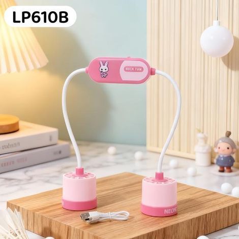 Nuovo ventilatore da collo pieghevole e a mani libere con luce LED – Ventilatore sportivo turbo senza pale (ricaricabile tramite USB) (1/5)