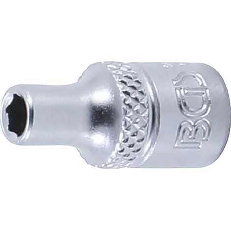 BGS Vaso hexagonal Cuadrado interior 6,3 mm (1/4") SW 4 mm - 2474