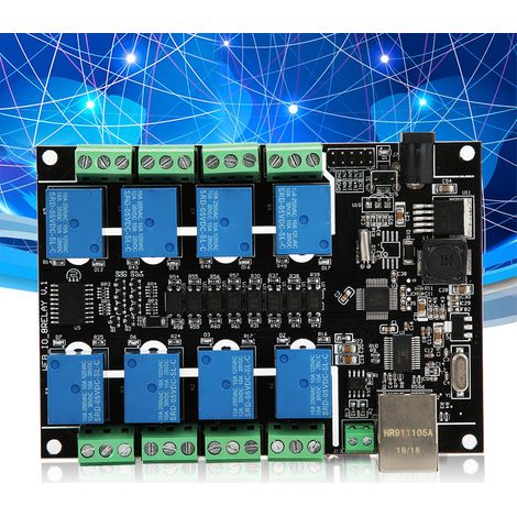 PLC-Steuermodul Netzwerkrelais RJ45 8-Kanal Industriezubehör NC-1000 für WLAN-Fernsteuerung (1/5)