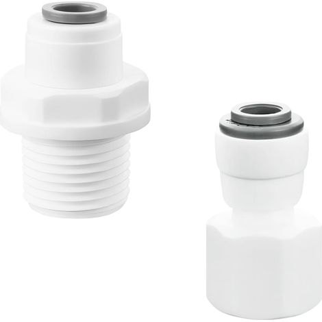 1 Pièces 1/4" Poussée en Rapide Connecteur to 3/8" Femelle/Mâle Raccord Fileté, Purificateur D'eau Accessoires, Connecteur de Tuyau (1/5)