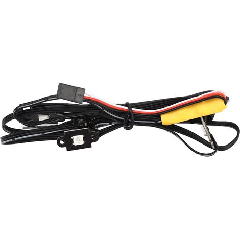 Feux de châssis à LED pour châssis de voiture télécommandée, feux de châssis à LED colorés adaptés aux voitures chenillées télécommandées à l'échelle 1/10, 6-10V. (1/5)