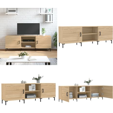 TV-Schrank Sonoma-Eiche 150x30x50 cm Holzwerkstoff - TV-Schrank - Holzwerkstoff - Eiche - Wohnzimmermöbel - Fernsehtisch - Home & Living (1/5)
