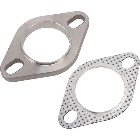 Escape de 5,1 cm, kit de conexión de acero inoxidable de alta resistencia, junta hermética, aplicación universal para bajantes de turbo, escapes cat-back, silenciadores y resonadores de 51,8 mm. (1/5)