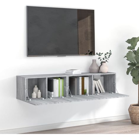 Ensemble de meubles TV 2 pcs pour Salon - Armoire TV Sonoma gris Bois d'ingénierie BV954908 - BonneVie (1/5)