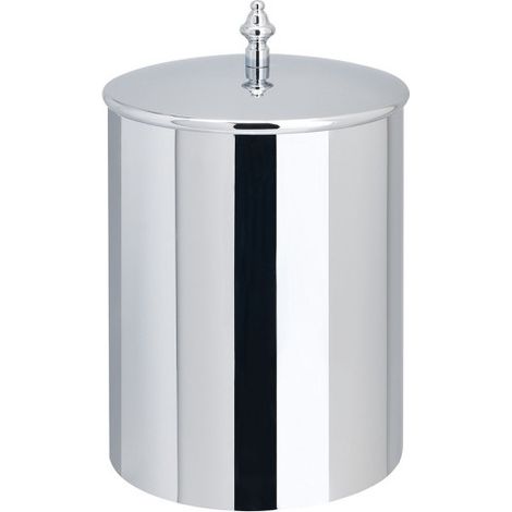 Poubelle avec couvercle diam.21 haut. 25 chrome - CRISTINA ONDYNA SH99451