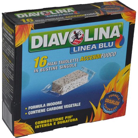 Diavolina Lignite Doppia Forza confezione da 16 Accensioni (1/2)