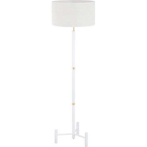 Lampadaire trépied blanc/doré 155 cm E27 Supra Alfa (1/3)