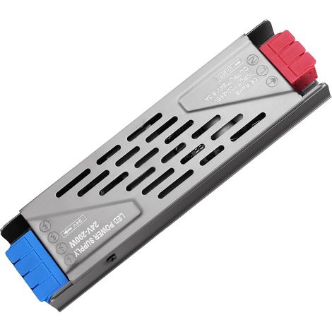Transformateur 220V 24V LED Transfo 200W LED Driver 8,3A Alimentation à Découpag Convertisseur de Tension 220V AC à 24V 8,3A DC Mince Adaptateur Constante Basse Convertisseur pour LED Bande (1/5)