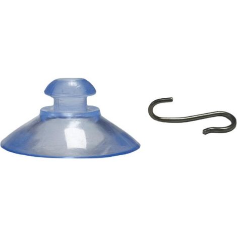 40 mm Lot de 10 ventouses avec crochets - Transparent - Pour fenêtre, salle de bain et cuisine - Idéal pour la décoration de fenêtre, les guirlandes lumineuses et comme porte-serviettes. (1/4)
