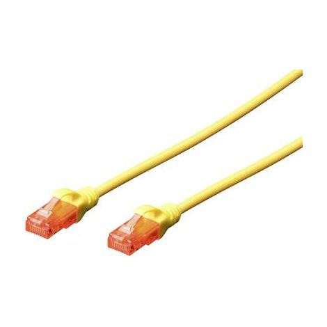 Digitus DK-1612-010/Y RJ45 Câble réseau, câble patch CAT 6 U/UTP 1.00 m jaune torsadé par paire 1 pc (1/2)