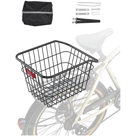 Panier Arrière de Vélo Fil Métallique - 375 x 290 x 250 mm (1/5)