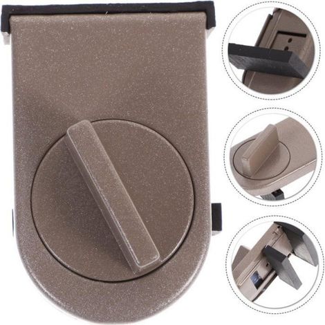 Verrou de fenêtre en 2 parties - alliage d'aluminium - clip de fixation pour moustiquaire - convient aux portes coulissantes de... (1/5)