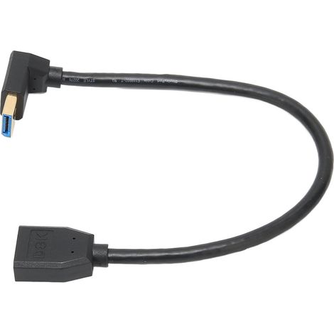 Câble DisplayPort 1.4 Anglé 90°, 8K@60Hz 4K@144Hz HDR, 0.3m pour PC Gaming Moniteur Écran