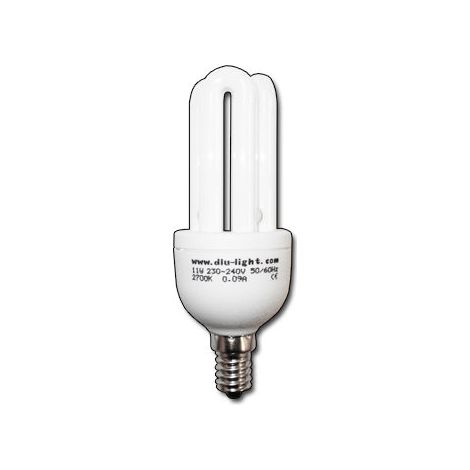 Elektrische Lampe 3U/T3 230V E14 kurz 8W