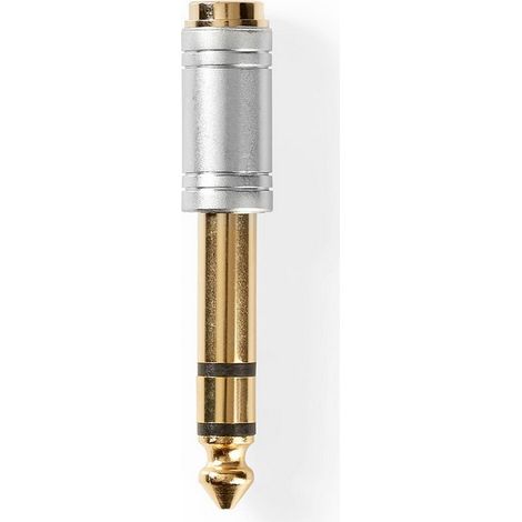 Adaptador de audio estereo pasador de 635 mm honra de 35 mm placas de oro rak metales plata 1 pc cerrar